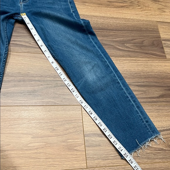 Mother The Tomcat High Rise Cropped Straight Jean in Layover Size 25 - Picture 13 of 16